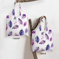 thumbnail image 4 of Single Shoulder Commuter Canvas Bag Large Capacity Can Be Carried Or Shoulder Storage For Daily Shopping Trips Watercolor Seamless Pattern With Leaves (2), 4 of 7