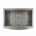 thumbnail image 3 of ZLINE 30" Zermatt Farmhouse Apron Mount Single Bowl Fingerprint Resistant Stainless Steel Kitchen Sink with Bottom Grid (SAS-30S), 3 of 7