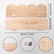 thumbnail image 5 of Estante de pared bohemio, decoración de pared, expositor de libros, organizador bohemio, soporte colgante, estante de almacenamiento de baratijas, Estilo C, 5 of 5
