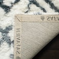 thumbnail image 4 of SAFAVIEH Toronto Neasa Abstract Polyester Shag Area Rug, Ivory/Blue, 3' x 5', 4 of 7