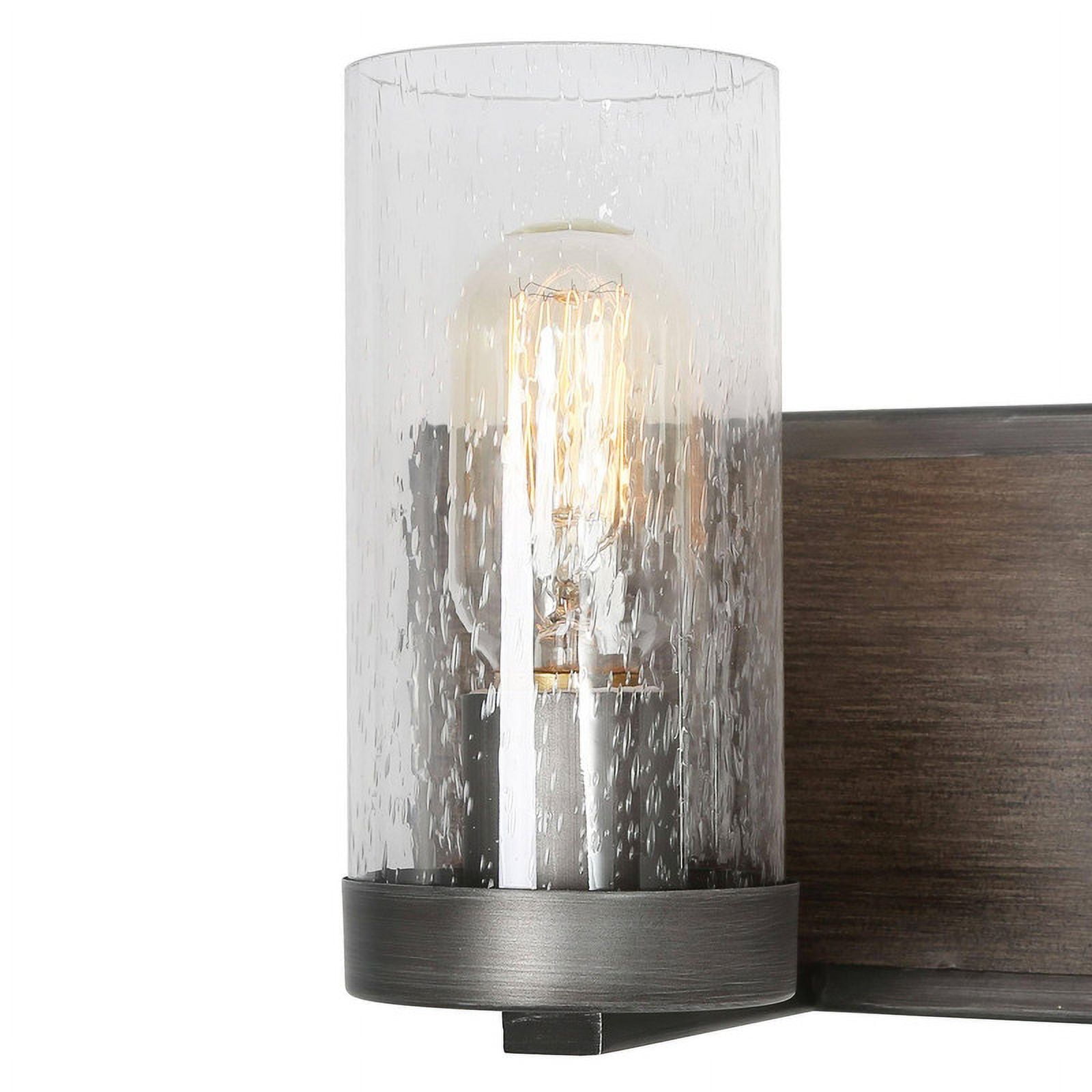 LNC Lapps 22-in 3-Light Antique Bronze LED Rustic Vanity Light Bar