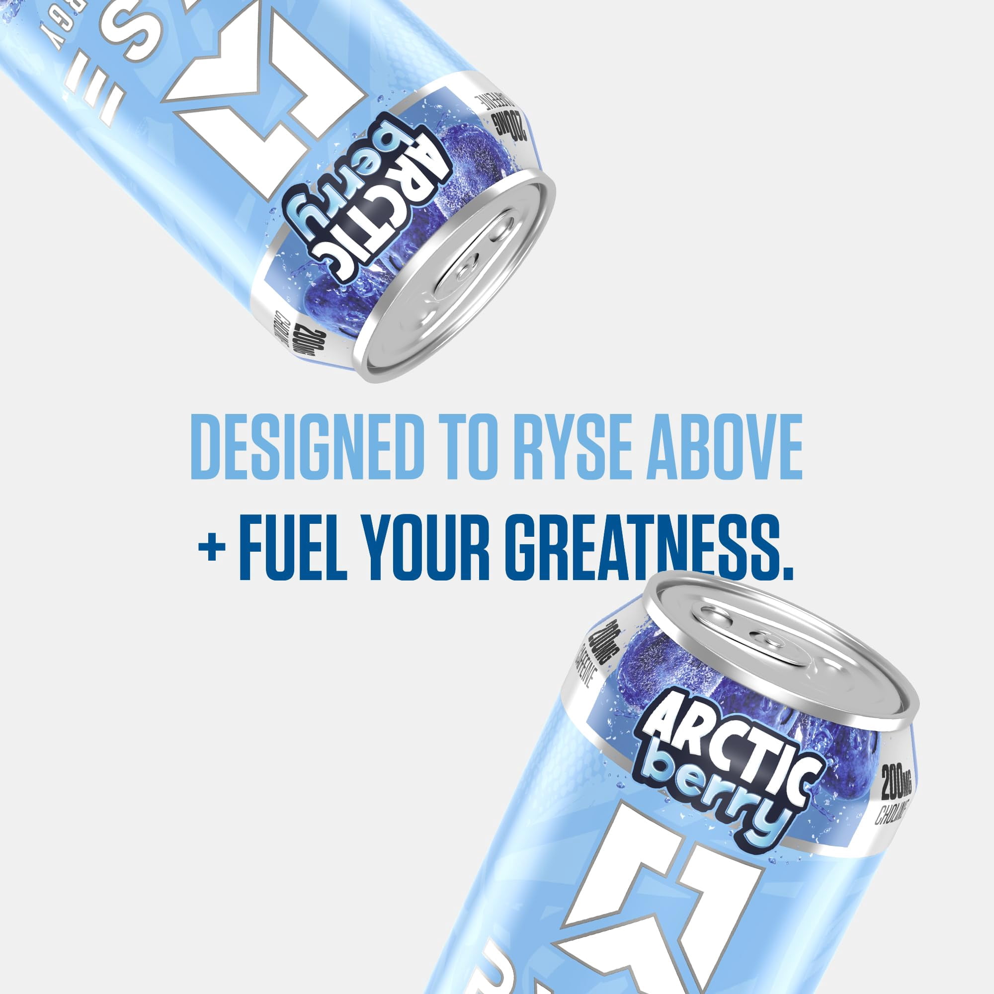 RYSE Fuel Energy Drink - Arctic Berry - Sugar Free - 16 fl oz (12-Pack)
