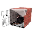 thumbnail image 5 of Vintage Dog Crate Cover, Colorful Mandalas Pattern Symmetrical Design Traditional Folk Design, Easy to Use Pet Kennel Cover Small Dogs Puppies Kittens, 7 Sizes, Burnt Sienna Multicolor, by Ambesonne, 5 of 6