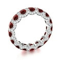 thumbnail image 3 of Mooneye Rich feel 0.75 Ctw Square Cut Garnet Women Wedding Ring 925 Sterling Silver, 3 of 3