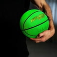 thumbnail image 4 of Basketball Glow in The Dark, Cool Glowing Indoor Outdoor Luminous Leather Basketball Size 5, 6, 7 for Men Women Boys Girls(with Pump), 4 of 7