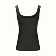 thumbnail image 4 of Rigardu tank top for women Plus Size Going Out Tops for Women Ribbed Tank Tops Sleeveless Slim Shirts Solid Color Undershirt womens tank tops Black + M, 4 of 6