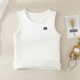 thumbnail image 2 of Mepaouo Kids Thermal Tank Top Fleece Lined Shirt Camisole Sleeveless Vest Warm Undershirt(White,B), 2 of 4