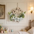 thumbnail image 6 of Blue Blue 12X12 Inch Plastic Easter Wreath Wall Hanging For Living Room Bedroom Door Decor, 6 of 7