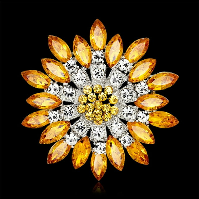 Elegant Floral Brooch Set for Women's Dresses Handheld Corsage Flower Accessory
