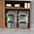thumbnail image 5 of Minekkyes 6 Pack 10 L Stackable Storage Bin with Latching Lid and Tight Seal, Airtight Storage Container Boxes for Dry Food, Keep Fresh, 5 of 6