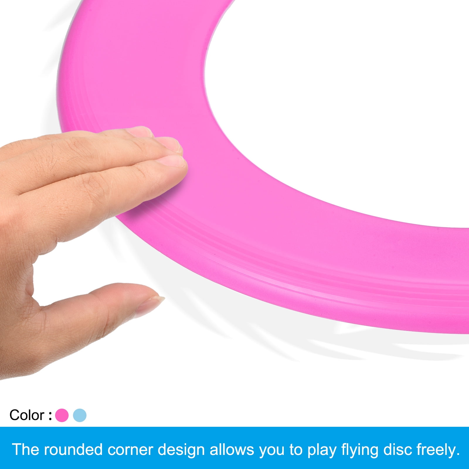 Uxcell Flying Rings, 14 Pack PP Plastic Flying Discs for Sports Outdoor Playing Game Beach Pool Activities, 2 Color