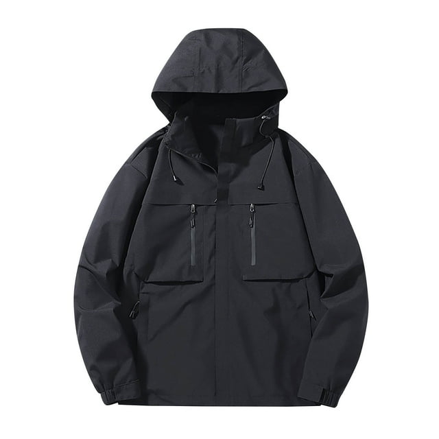 Pisexur Windbreaker Jacket Men's Spring And Charge Coat Thin Outdoor Mountaineering And Riding Windproof Work Coat Hiking Jacket Men Rain Coat Mens Jacket