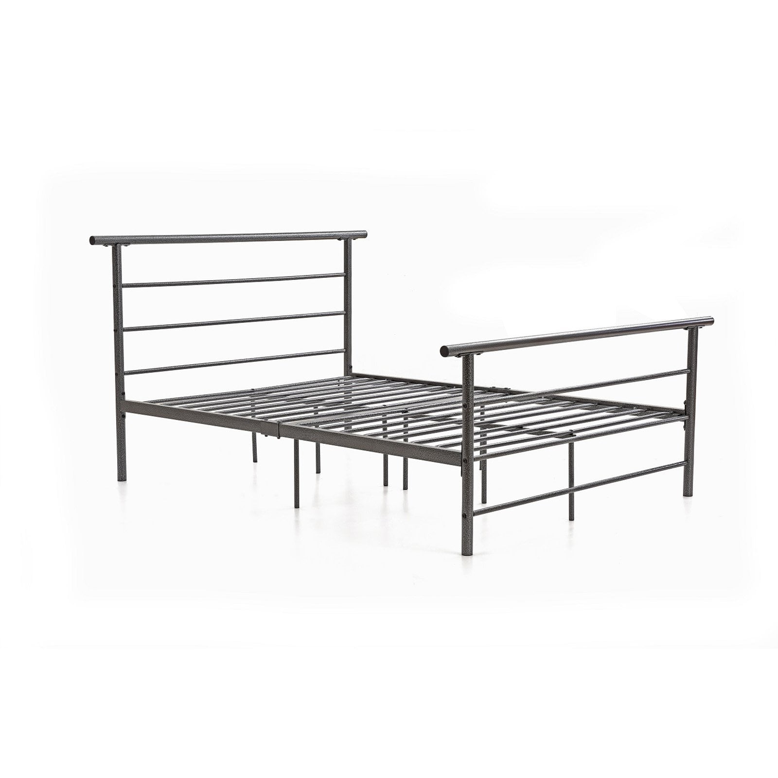 Hodedah Imports Metal Rail Platform Bed