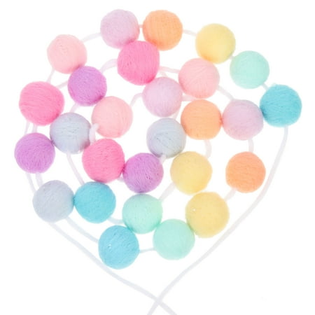

Felt Ball String Household Pompom Pendant Felt Ball Pendant Festival Pompom Pendant for Home