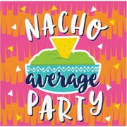 CREATIVE CONVERTING Fiesta Fun 2 Ply 10" x 10" "Nacho" Beverage Napkin,Pack of 16 EA