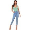 thumbnail image 5 of Women's Spaghetti Strap Knot Back Crop Top Wrap Cami Top, 5 of 5