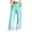 Blue, variant on WXLWZYWL Plus Size Wide Leg Pants for Women Striped High Waisted Baggy Drawstring Lightweight Loose Fit Flare Leggings Sweatpants