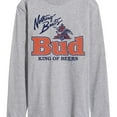 thumbnail image 3 of Budweiser - Nothing Beats A Bud - Men's Long Sleeve Graphic T-Shirt, 3 of 5