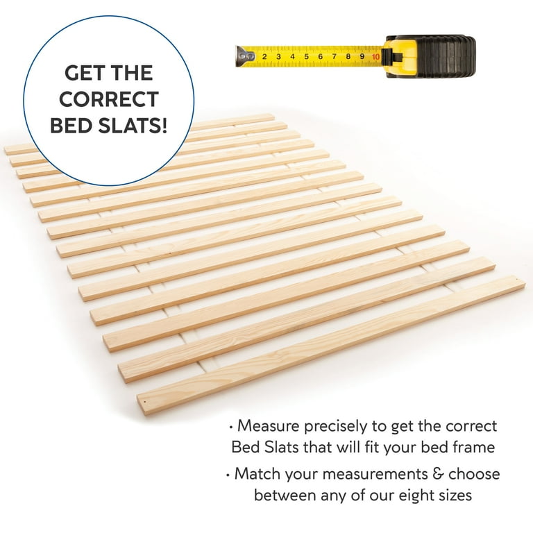 Plastic bits outlet for bed slats