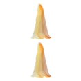 thumbnail image 3 of Jumpingount Mujer Universal verano gradiente chal bufanda portátil decoración Bandana accesorio decorativo Casual fiesta naranja amarillo Naranja amarillo 2piezas, 3 of 6