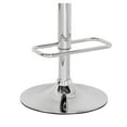 thumbnail image 4 of Clear Adjustable Swivel Stool, Silver Base, Modern Bar or Counter Height, 4 of 5