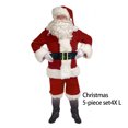 thumbnail image 2 of Minnieouse 5/6 Uds. Disfraz de Papá Noel para hombre y mujer, sombrero de Navidad, conjunto de cinturón con bigote, vestido de Navidad, trajes de juego de Disfraces de disfraces 6 piezas S Minnieouse AP013992-07, 2 of 6