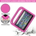 thumbnail image 5 of Dteck Case for All-New Fire 7 Tablet (12th Generation, 2022 Release),Shockproof EVA Foam Kids Friendly Case Handle Kickstand Lightweight Cover,Rose, 5 of 6