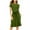 Army Green, variant on QUYUON Women Summer T-Shirt Dress with Pockets Casual Loose Short Sleeve Crew Neck Tunic Knee Length Dresses Polka Dot Printed Tie Waist Pleated A-Line Shirt Dress Beach Sundress, Navy M