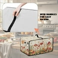 thumbnail image 5 of SEANATIVE Air Fryer Toaster Oven Cover Fabric Convection Oven Cover with Pockets, Washable Small Appliance Dust Protection for Kitchen Home, S, 14.5 x 18.5 x 9 Inches, Mushroom Floral, 5 of 7