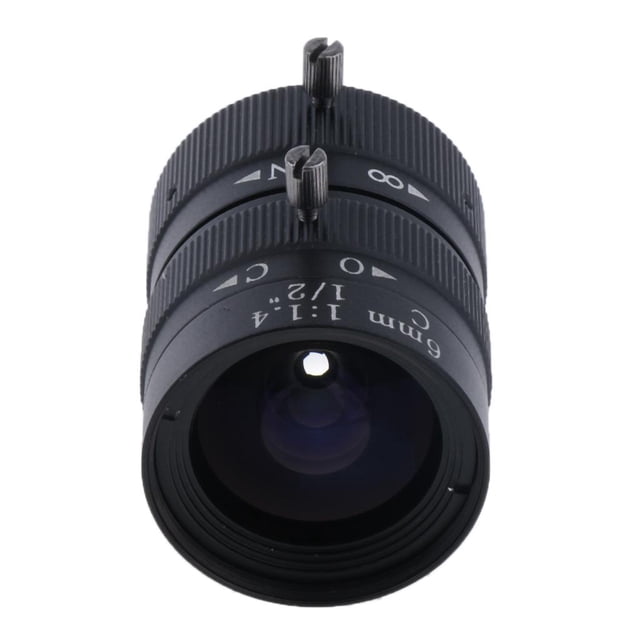 6MM 4 1/2 "CS Montaje Varifocal Manual Iris Lentes para Cámara 3MP, Accesorio de Recambio shamjiam Iris Manual Lens CS Mount