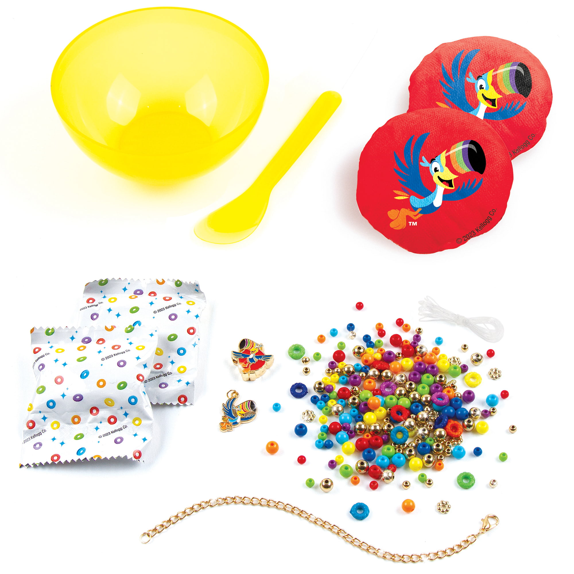 DIY Game Day Team Color Pom Poms · Kix Cereal
