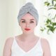 thumbnail image 3 of Paquete de toallas para el cabello, pañuelo absorbente de secado rápido, botones para mujer, gorro para cabello rizado y largo, 3 of 5