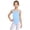 Light Blue, variant on Girls Casual Solid Color Bodysuit Practice Leotard Sportswear for Dance Gymnastics Kids Green 160
