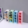 thumbnail image 4 of Oblique Pen Holder Plastic Storage Box Transparent Multi-grid Pen Holder Storage Creative Cosmetic Pen Holder Desktop Children Four-grid, 4 of 6