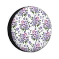 thumbnail image 1 of Balery Violets Flowers Cubiertas para Neumáticos - Protector Resistente para Neumáticos de Camioneta, SUV, Remolque, Camper y RV-16 inch, 1 of 6