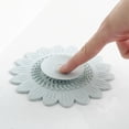 thumbnail image 2 of Elegante cubierta de drenaje de flores de silicona: para bloqueador de olores de doble filtro para baño, 2 of 5