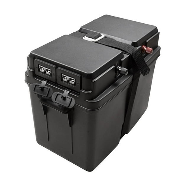 Caja de Batería Portátil, Robusta, Ligera Y Versátil Estación de Energía para Exteriores para Remolques, Vehículos Recreativos, Barcos, Automóviles,