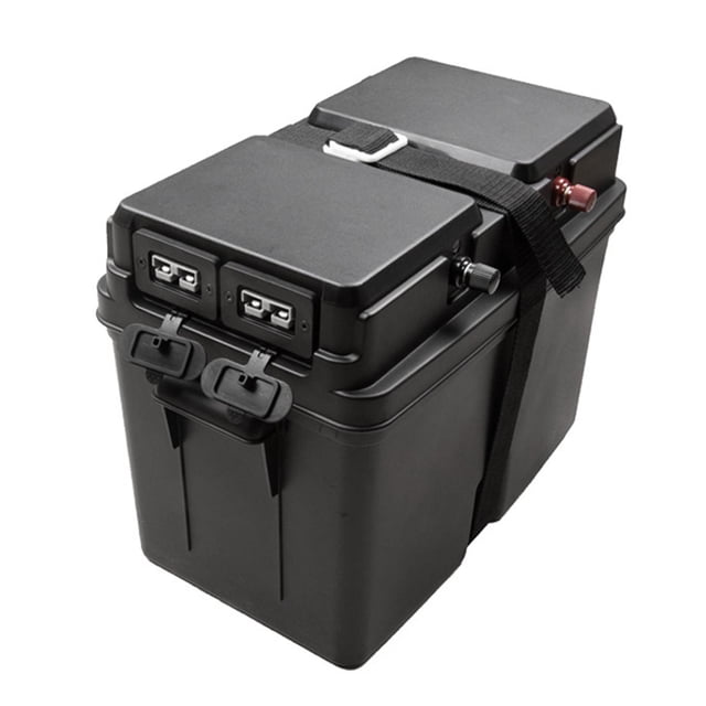 Caja de batería portátil, robusta, ligera y multiusos, estación de energía para exteriores, para remolques, casas rodantes, barcos, automóviles,