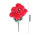 thumbnail image 3 of Hvmvliv Artificial Flowers Mother'S Day Carnation Simulation Bouquet Floral Arrangement Living Room Decoration Dining Table Decoration Fake Flowers Hot Pink, 3 of 6
