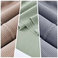 thumbnail image 4 of 2 Pcs Lounge Set for Women Ice Silk Summer Short Sleeve Pajamas Tops & Shorts/Pants Set (Grey XXXXL), 4 of 6