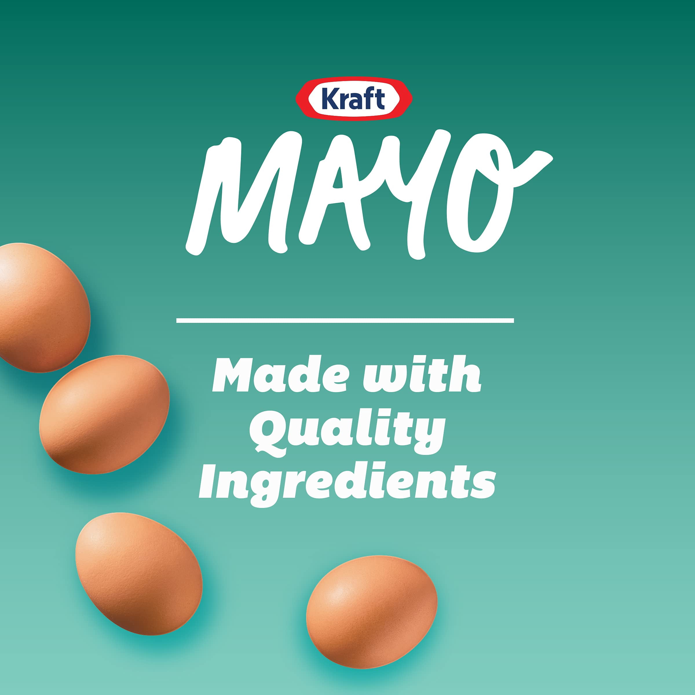 Kraft Real Mayo Creamy & Smooth Mayonnaise, 22 fl oz Bottle (Pack of 24)