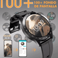 thumbnail image 4 of Reloj Inteligente Hombre Bluetooth  impermeable Negro Completo, 4 of 5