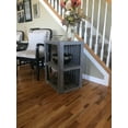 thumbnail image 4 of Darla'Studio 66 End Table/Nightstand Wood Crate Antique Gray Stained, 4 of 8
