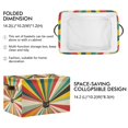 thumbnail image 2 of Yayeee 2 Pack Canvas Storage Basket with Handles for Shelves Fabric Bins Closet Organizer, Colorful Cat, 2 of 8