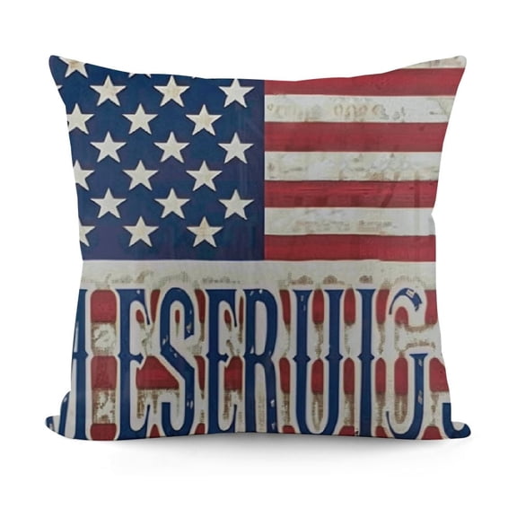 SHANXI Decoration American Flag Throw Pillow Cover 12x12in