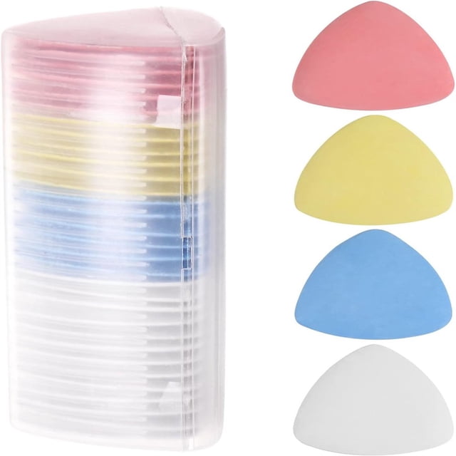 CHOK 30 PCS Tailoring Chalks Triangle Tailoring Pens Fabric Marking Chalks Tailors Sewing Chalk Used for Tailoring Sewing Making Fabric Marking DIY Making Clothes