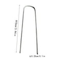 thumbnail image 5 of 100 Pack Landscape Staples Galvanized Garden Stakes, Metal Landscape Fabric pins Plant Cover Stakes Yard Stakes Tent stakesfor Securing Weed Fabric Barrier, Artificial Turf, 5 of 5
