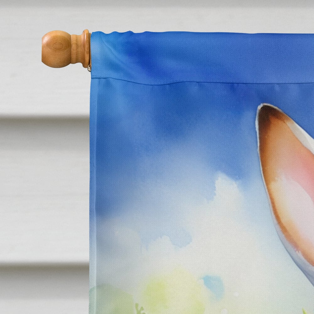 American Foxhound Easter Egg Hunt House Flag 28 in x 40 in