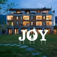 thumbnail image 4 of White Christmas Yard Stak,Outdoor Joy Christmas Nativity Decoration,JOY Xmas Stake Yard Stakes Decorations,Family Stakes Lawn Garden Standing Sign,Farmhouse Rustic Christmas New Year Holiday Decor, 4 of 6