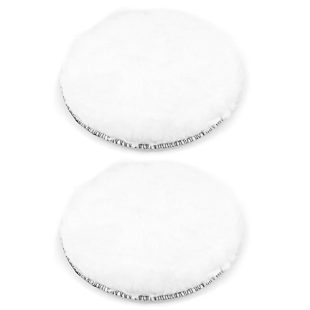 Uxcell 6" Dia Hook and Loop Wool Polishing Pads 2 Pack